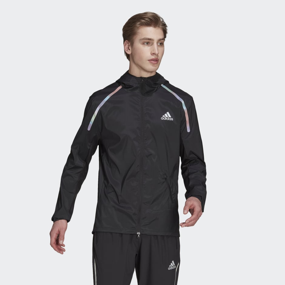 En cualquier momento encerrar cama adidas Marathon Jacket - Black | adidas IQ