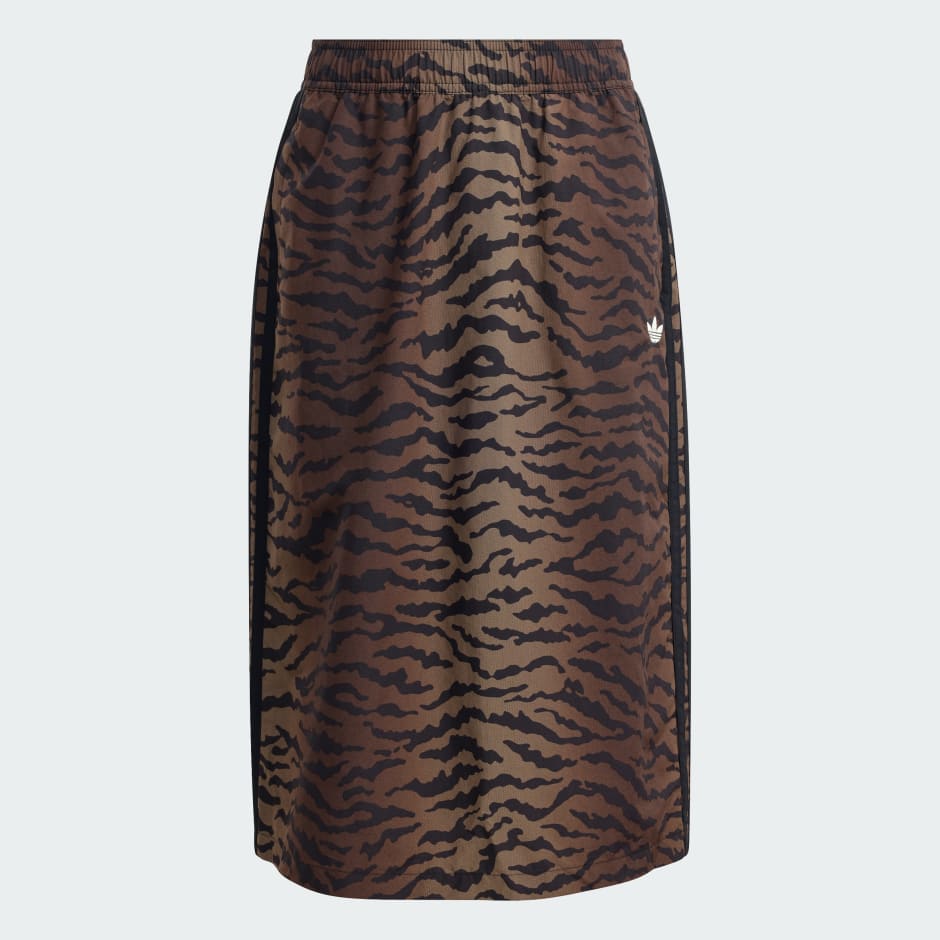 FUSTĂ SLIM AOP DIN TWILL