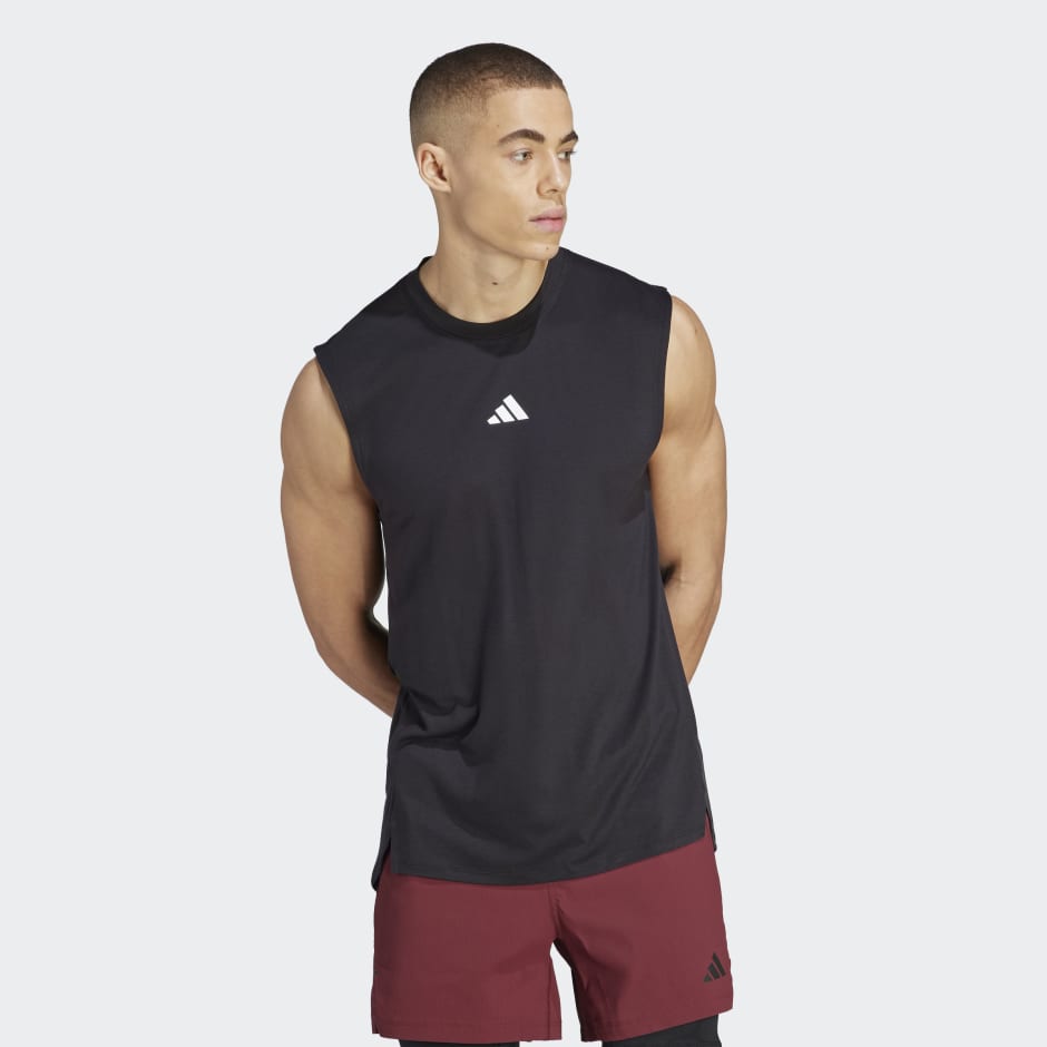 Clothing - Power Workout Tank Top - Black | adidas South Africa