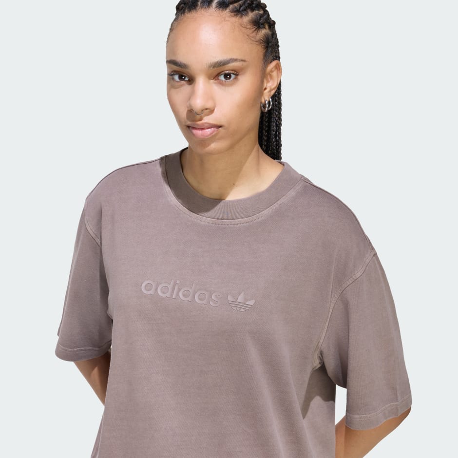 تيشيرت Essentials Linear Boyfriend Oversized Washed