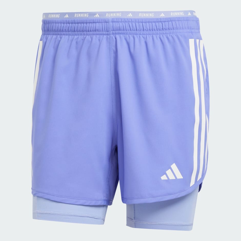 Own the Run 3-Stripes 2-in-1 Shorts