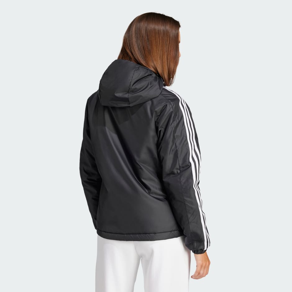 Essentials 3-Stripes Insulation Hooded Jacket