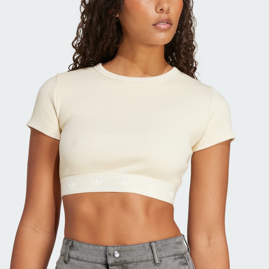 Ribbed Short Sleeve Top