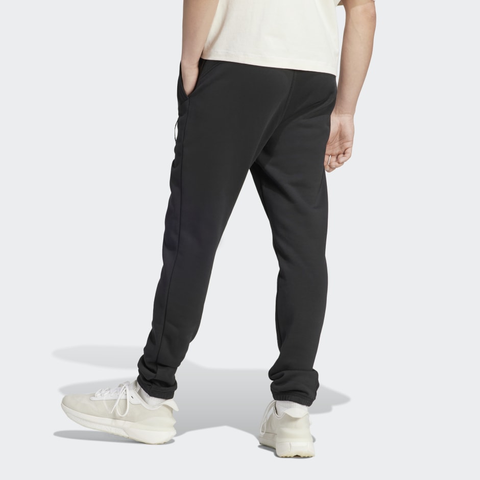 Clothing - Lounge Fleece Pants - Black | adidas South Africa
