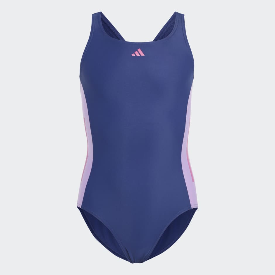 Buy adidas Womens 3-Stripes Swimsuit Victory Blue/Blue Fusion