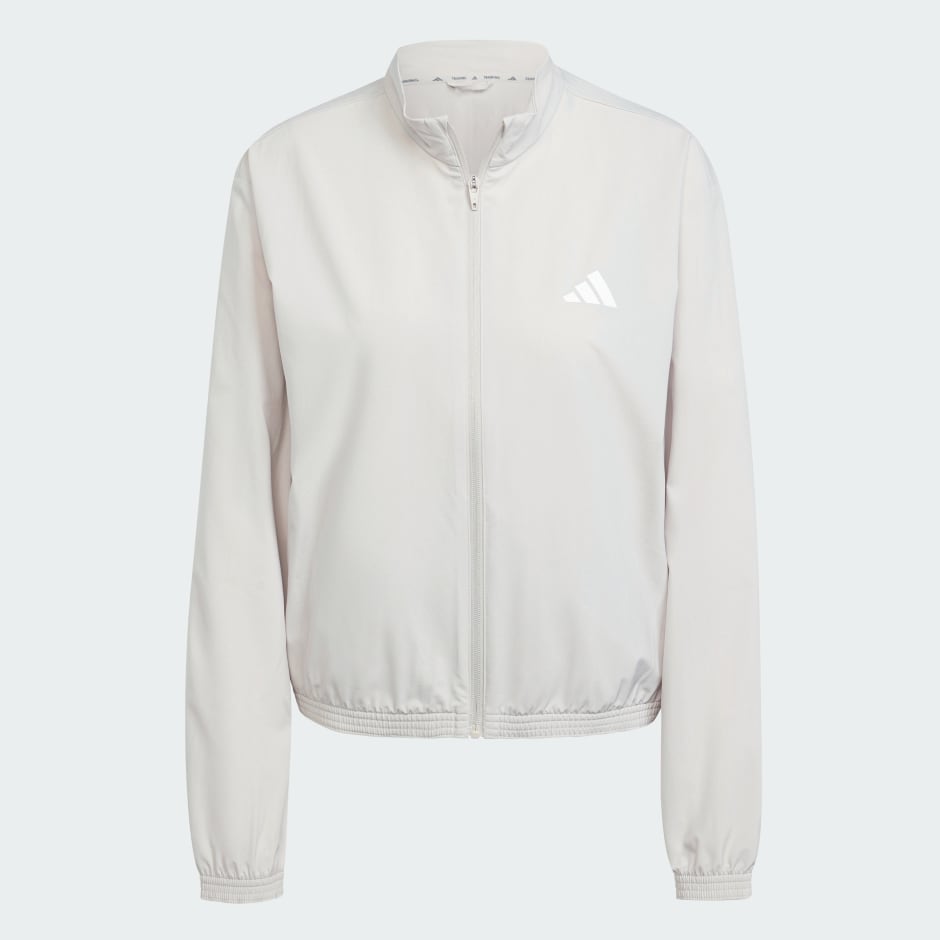 【Adidas】Train Essentials 3-Stripes Woven Warm-Up Jacket Train Essentials 3-Stripes Woven Warm-Up Jacket - Beige