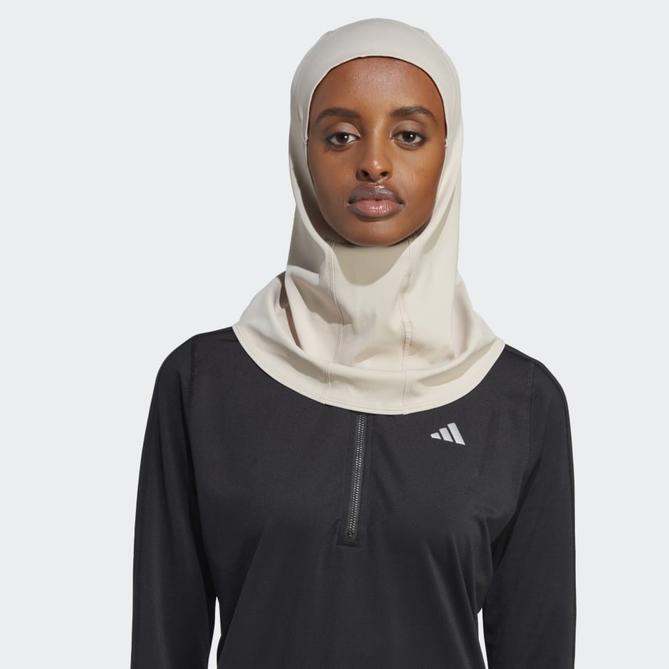 adidas Run Icons 3-Stripes Sport Hijab - Brown | adidas LK