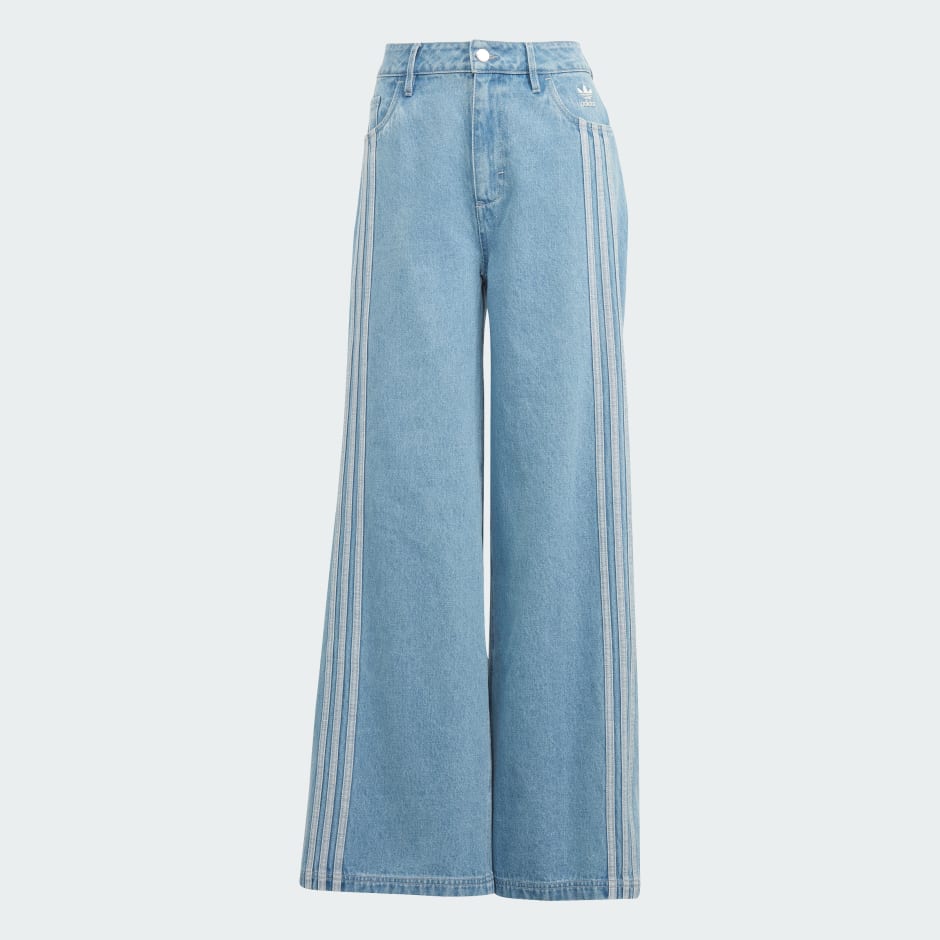 Clothing - Neutral Court Denim Pants - Blue | adidas South Africa