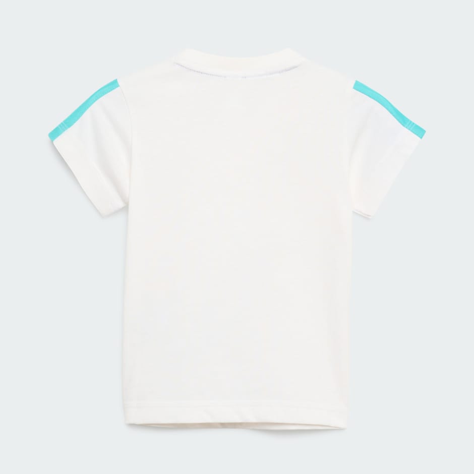 SET JOGGER CU M&Acirc;NECĂ SCURTĂ MERCEDES - AMG PETRONAS FORMULA 1 TEAM DNA PENTRU BEBELUȘI