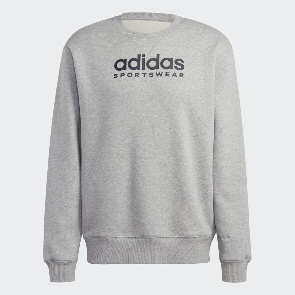 adidas All SZN Fleece Graphic Sweatshirt - Grey | adidas ZA