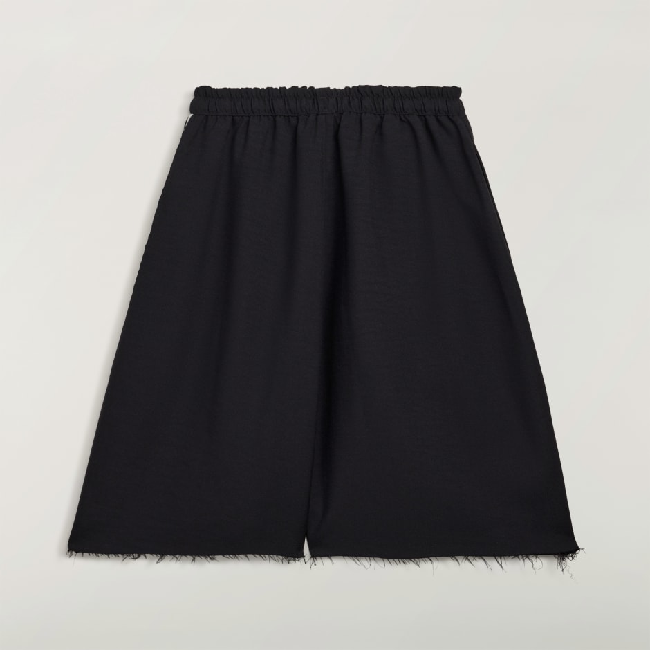 PANTALONI SCURȚI Y-3 SPORT UNIFORM RAW CUT CU 3 DUNGI