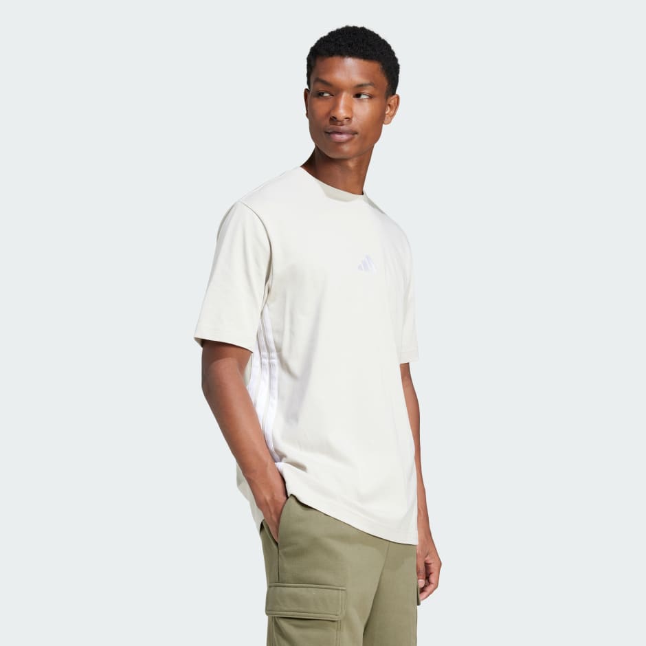 Essentials 3-Stripes Single Jersey Tee