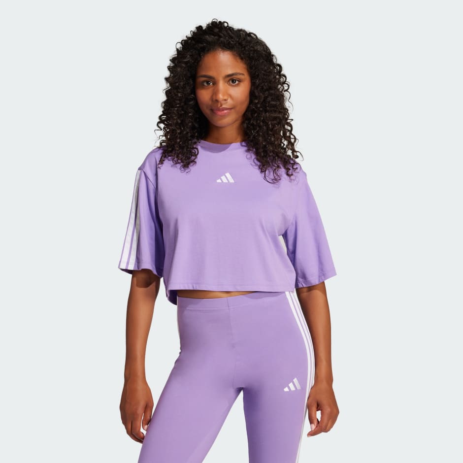 Essentials 3-Stripes Cotton Loose Tee