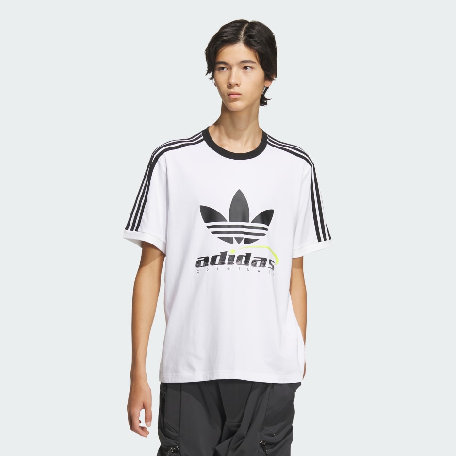 Adidas Trefoil Logo Play Football Graphic Short Sleeve Tee