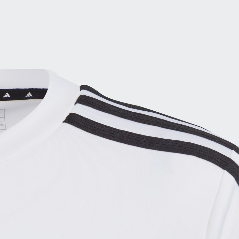 White adidas 3-Stripes Kids Essentials - Tee Train Clothing Regular-Fit - | AEROREADY Bahrain
