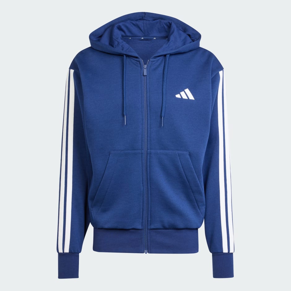 Essentials 3-Stripes Fleece Hoodie