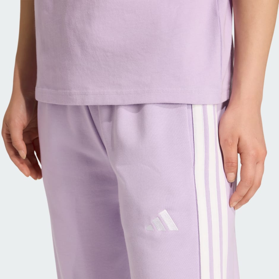 Essentials 3-Stripes French Terry Cuffed Pants