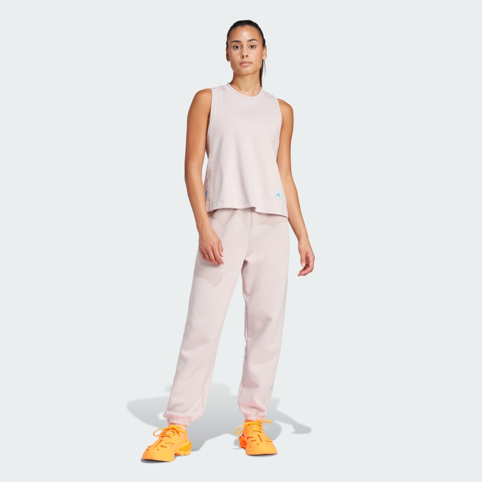 adidas adidas by Stella McCartney Logo Tank Top - Pink | adidas GH