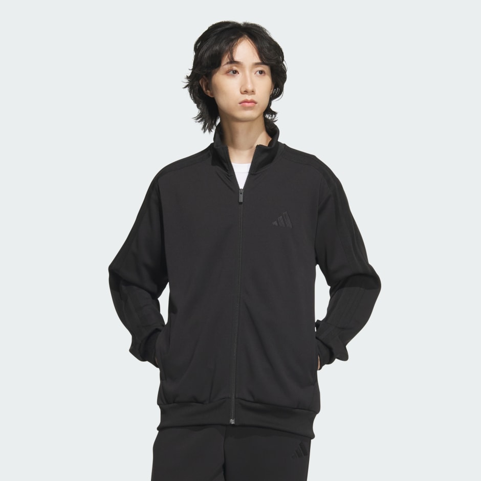 Adidas 3-Stripes Regular Fit Double Knit Track Jacket