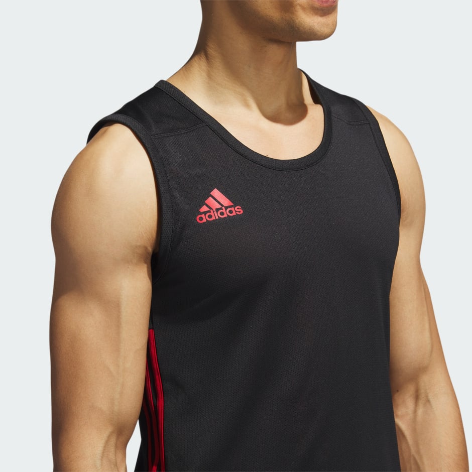 adidas 3G Speed Reversible Basketball Jersey - Black