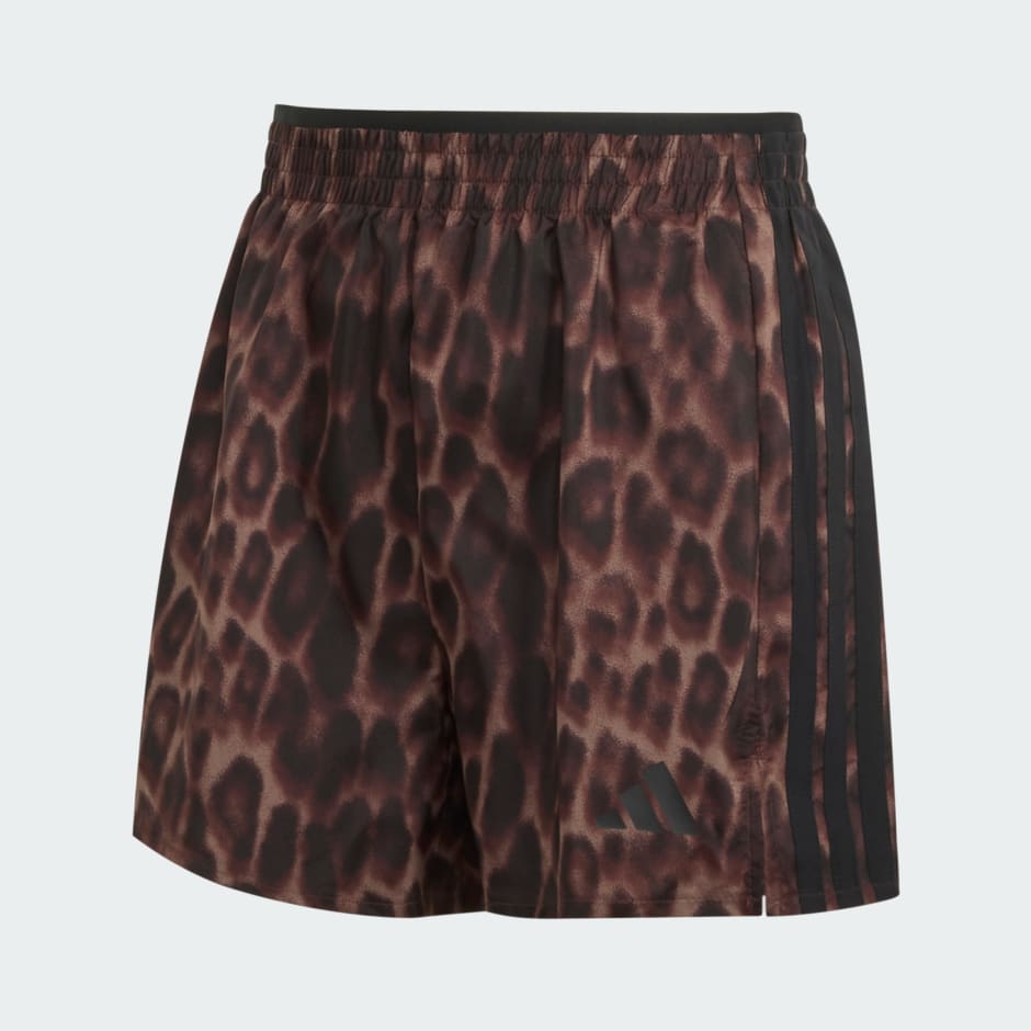 Workout Essentials Leopard Woven Shorts