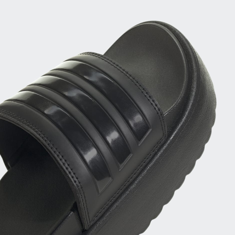 adidas Adilette Platform Slides - Black | adidas UAE