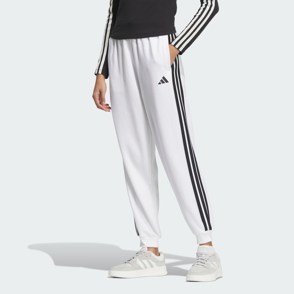 Adidas 3-Stripes French Terry Loose-Fit Pants