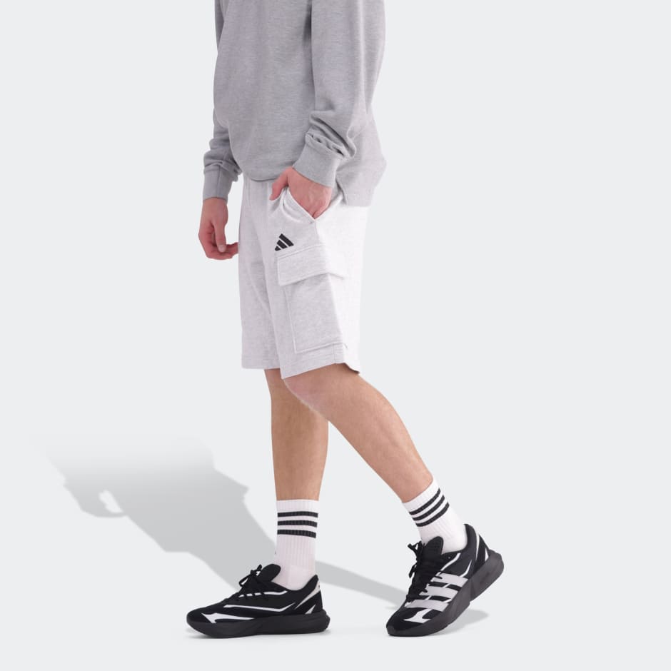 Essentials Feel Cozy Fleece Cargo Shorts