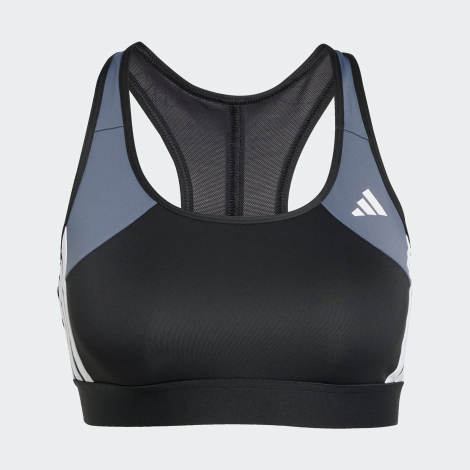 Powerreact Train Medium Support 3-Stripes Bra
