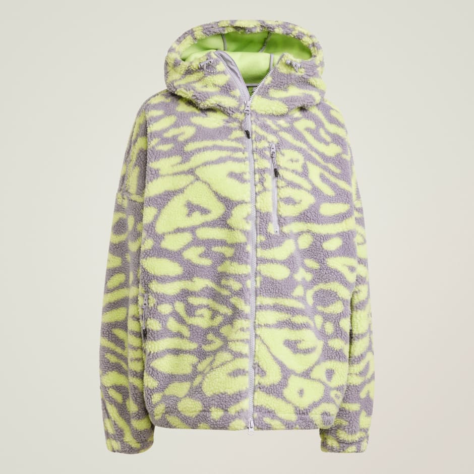 Top jacard din fleece cu fermoar adidas by Stella McCartney