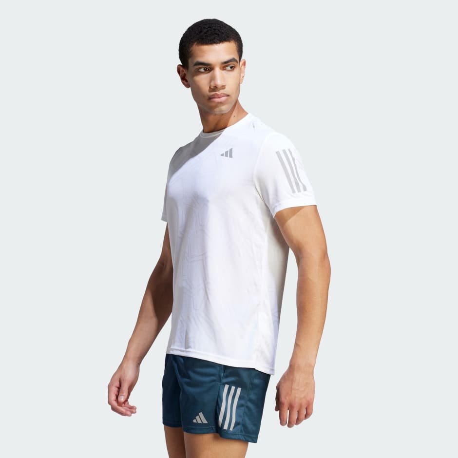 adidas Own the Run Carbon Measured Tee - White | adidas IL