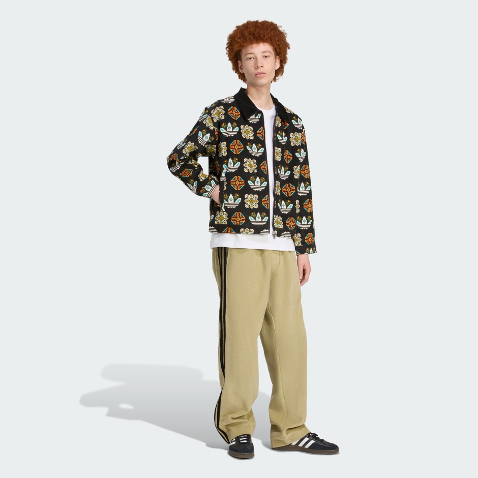 Monogram Allover Print Loose Coach Jacket