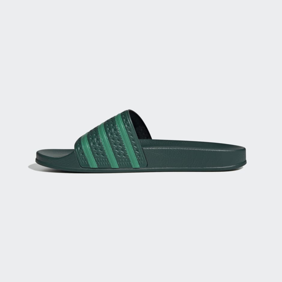 Men's Shoes - Adilette Slides - Green | adidas Egypt