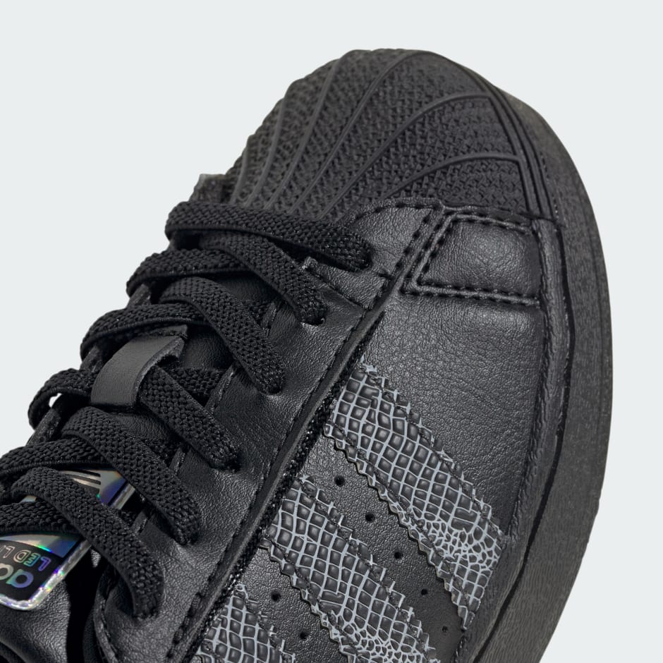 SUPERSTAR LED LIGHTS COMFORT CLOSURE ELASTIC LACE SHOES