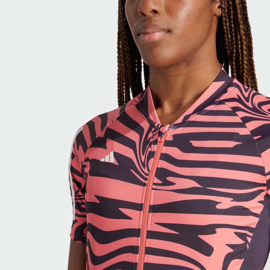 Essentials 3-Stripes Fast Zebra Cycling Jersey