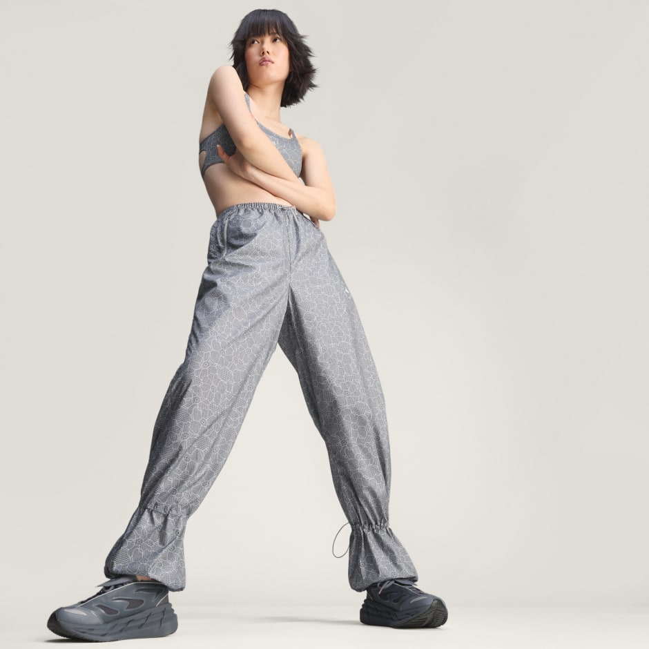 Pantaloni de trening adidas by Stella McCartney cu imprimeu