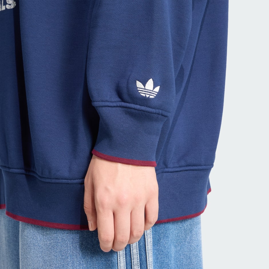 Graphic Crest Sweatshirt Blue adidas Hong Kong