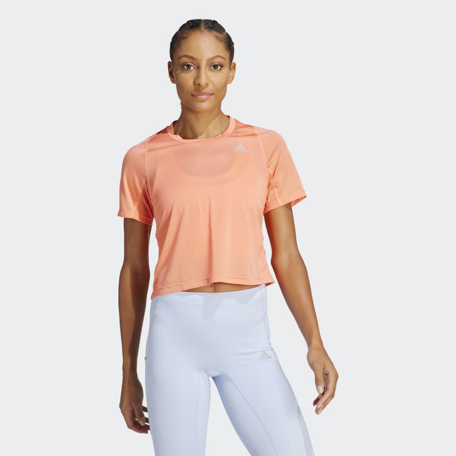 Orange long sleeve t shirt women's sale