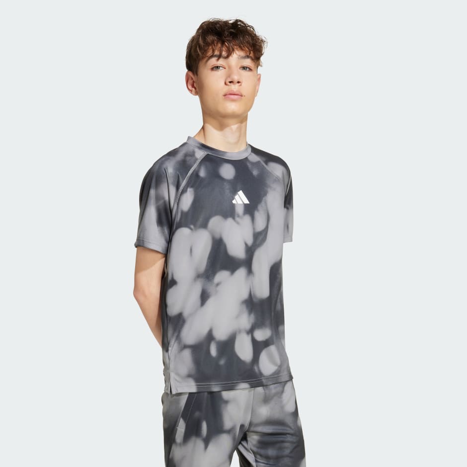 Tricou de antrenament cu imprimeu grafic integral