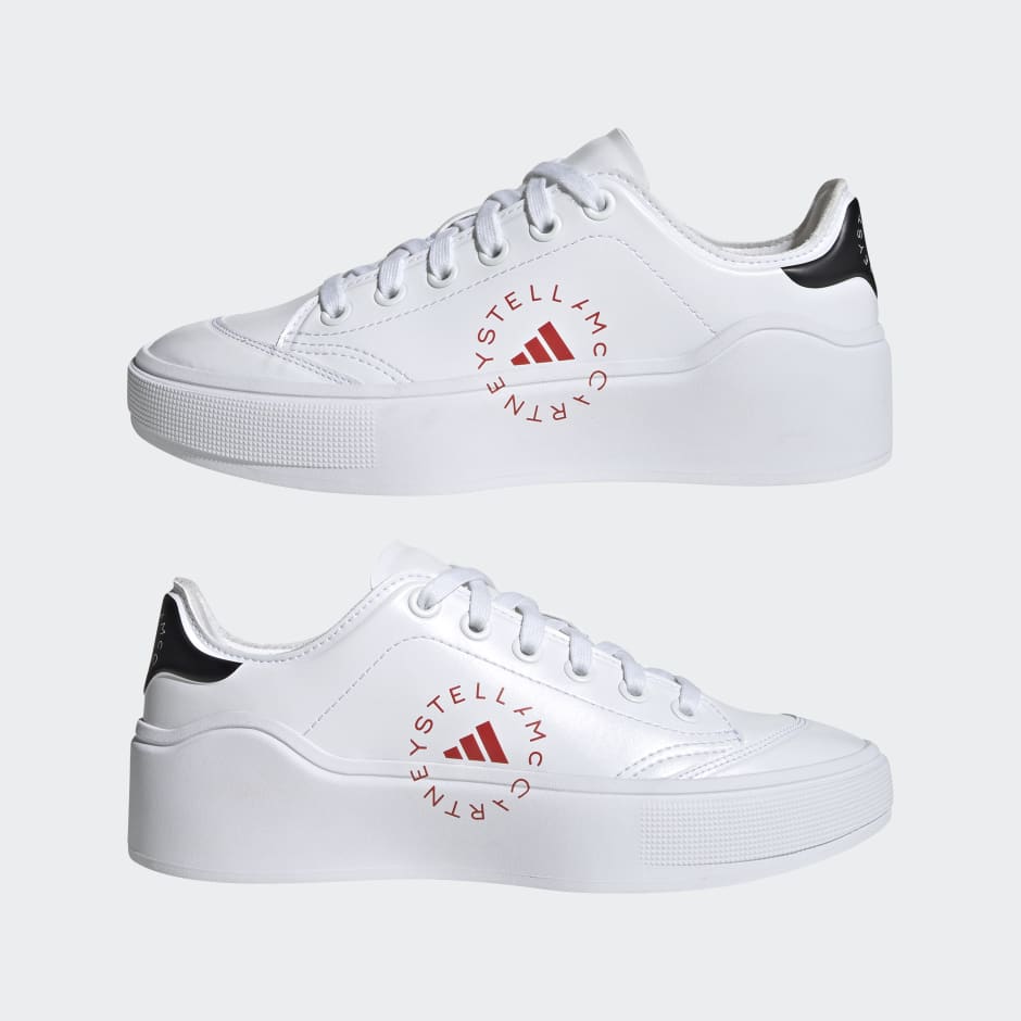 Shoes - adidas by Stella McCartney Court Shoes - White | adidas South ...