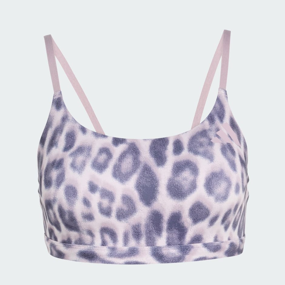 Optime Essentials Workout Leopard Light Support Bra