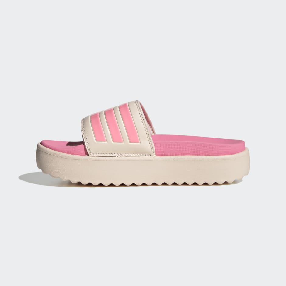 adidas Adilette Platform Slides - Pink | adidas UAE