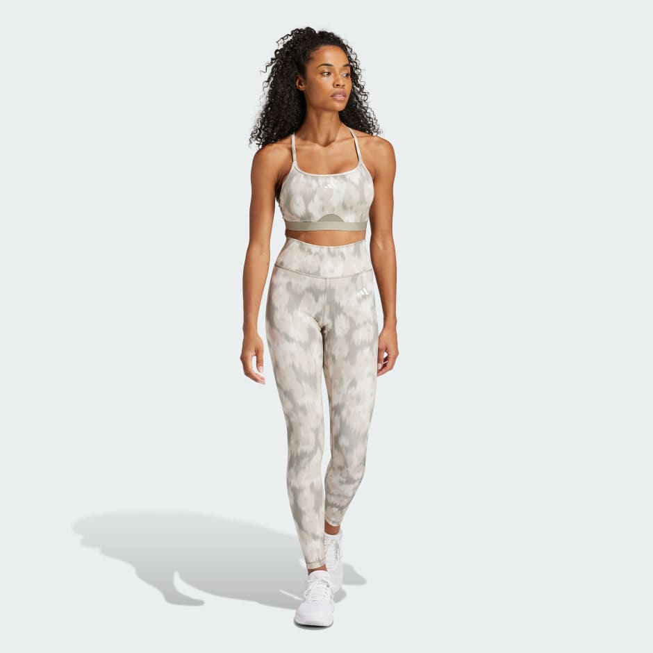 Aeroreact Training Essentials Light-Support Allover Print Bra