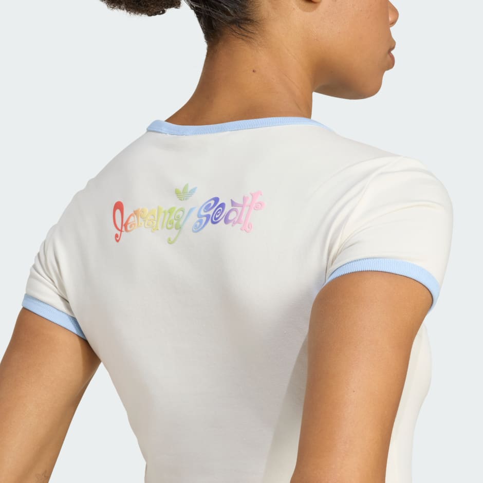 Uska majica s grafičkim motivima adidas x Jeremy Scott