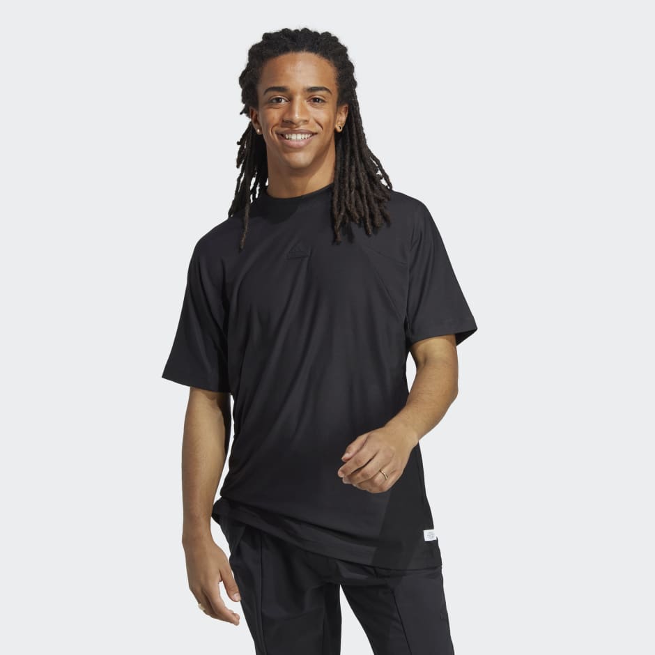 Clothing - City Escape Tee - Black | adidas South Africa