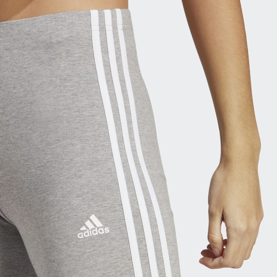 Essentials 3-Stripes High-Waisted Single Jersey Leggings