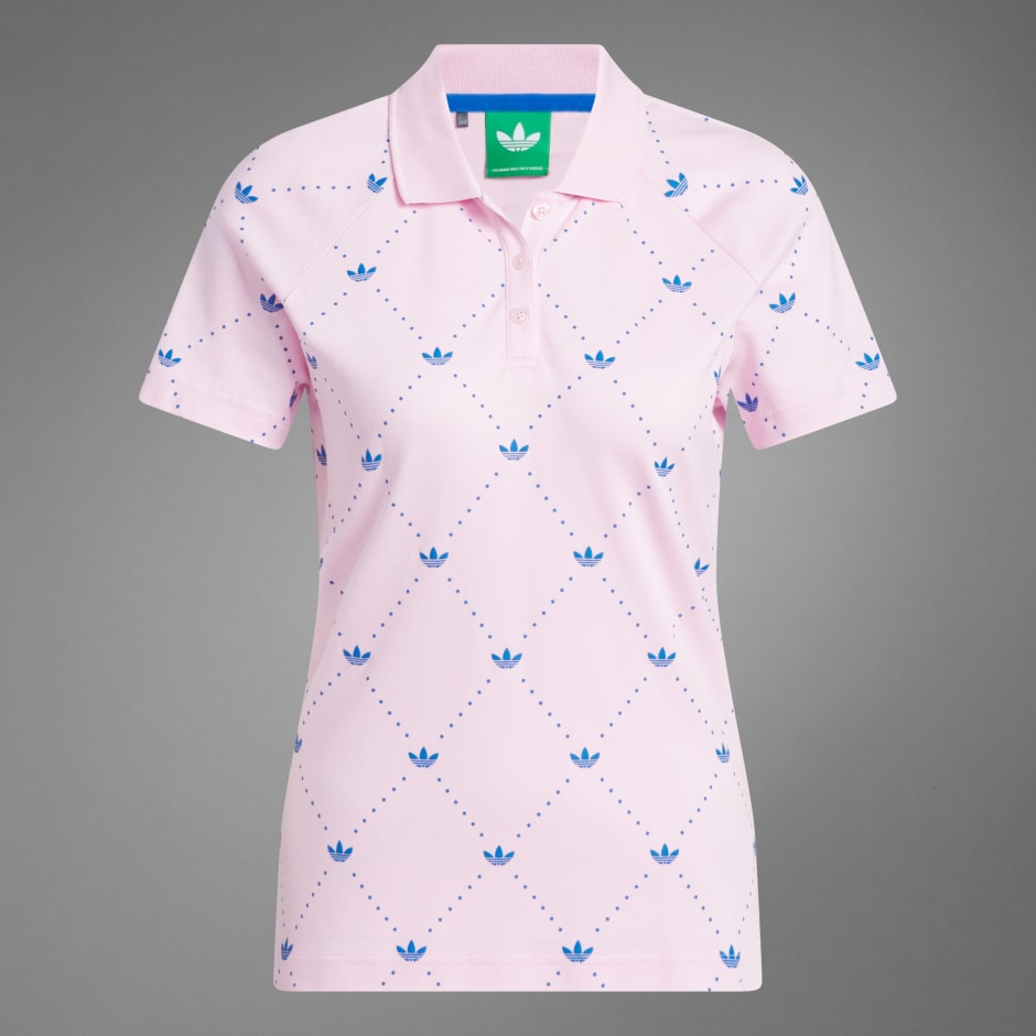 Tricou polo Originals cu trifoi și imprimeu