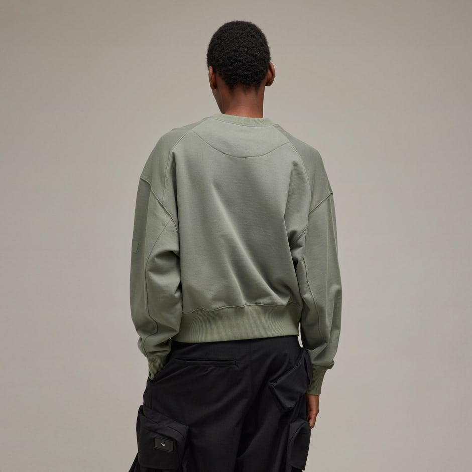 Y-3 Organic Cotton Terry Boxy Crew Sweater