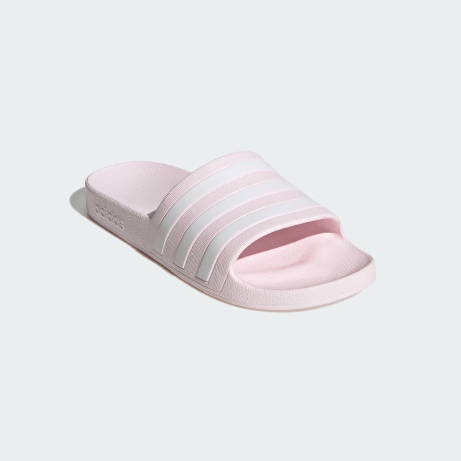 Pink hot sale adidas slides