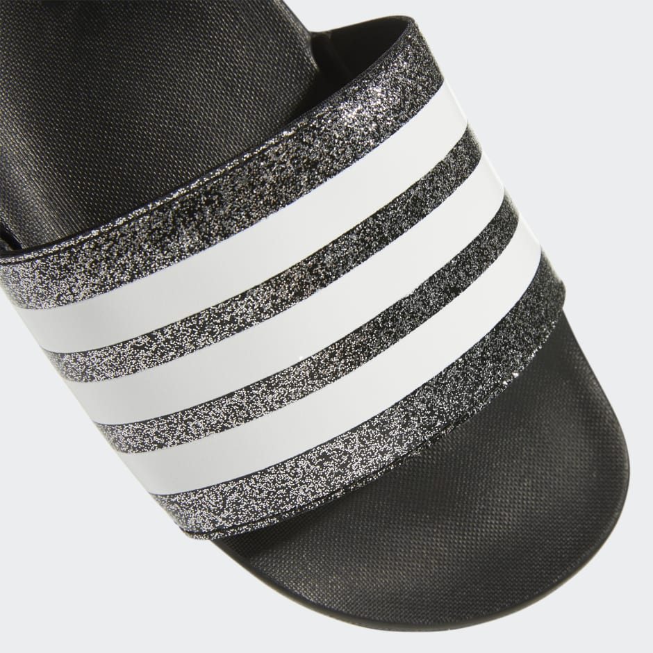 Adidas adilette hot sale slides glitter